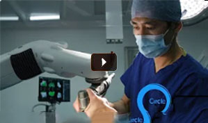 Mr Kim, MAKO robot-assisted knee replacement